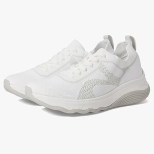 Women's White Clarks Cloudsteppers Athletic Sneakers